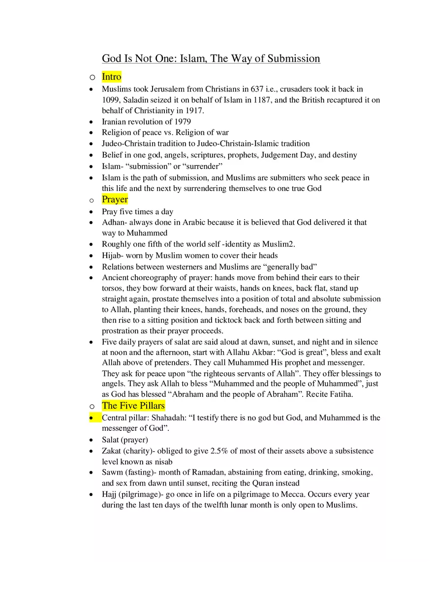 Islam, The Way of Submission - Page 1