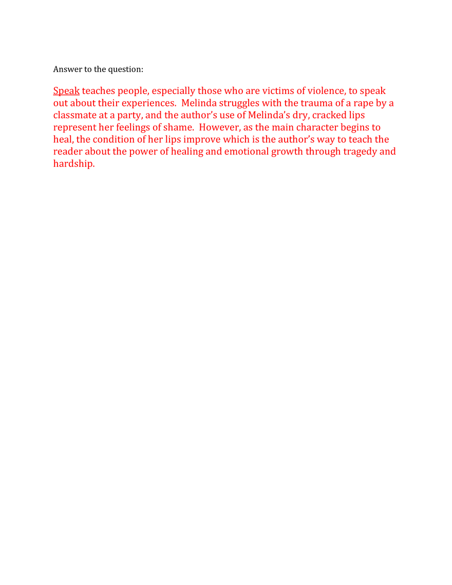 Book Talk Preparation - Example - Page 3