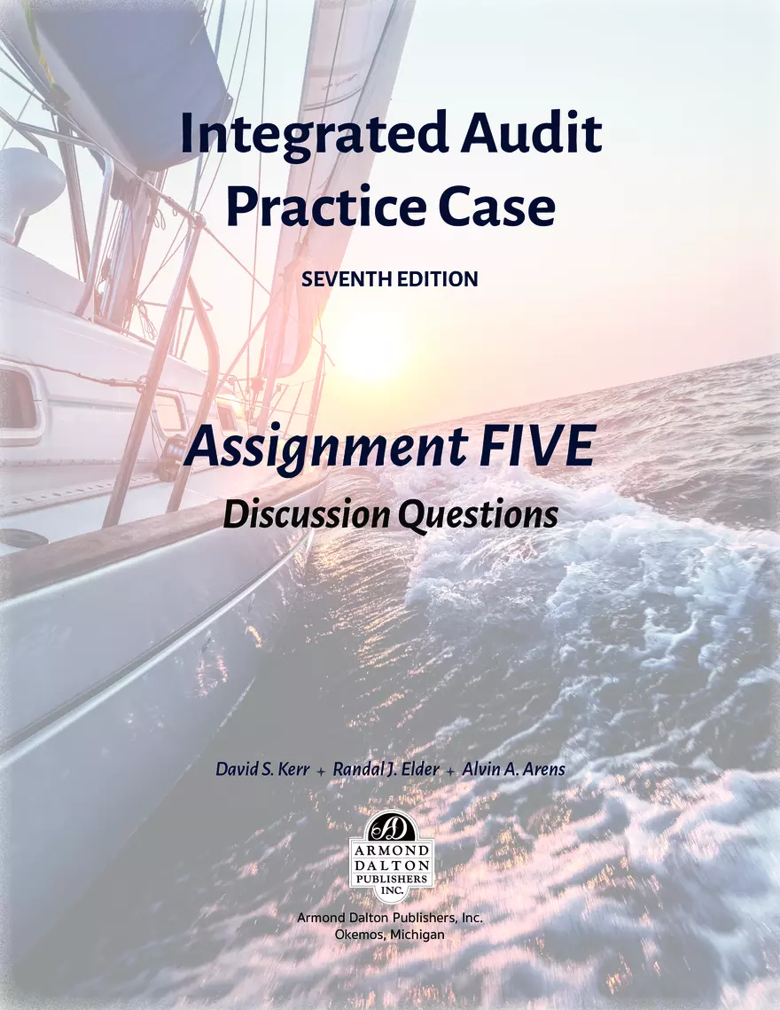 Integrated Audit Assignment 5 - Discussion Questions - Page 1