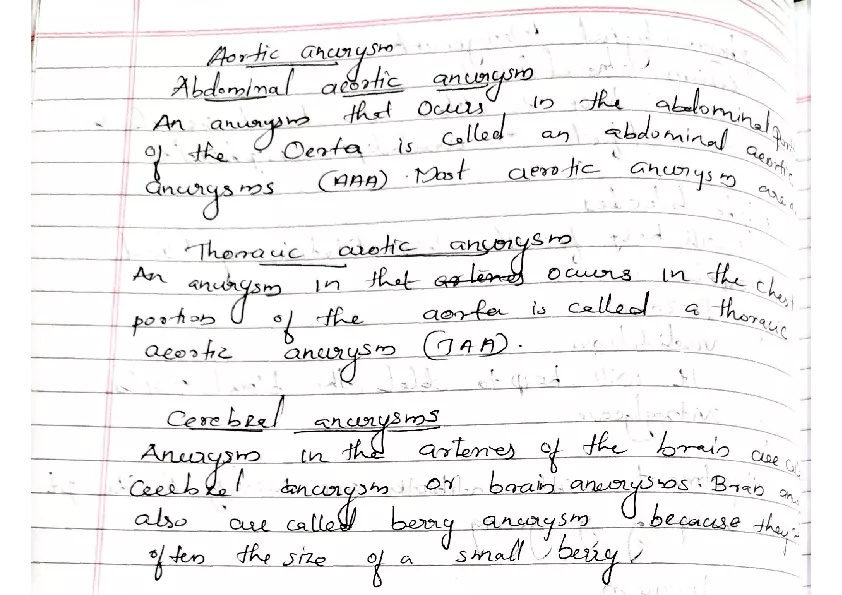 Aneurysm Lecture Note - Page 2