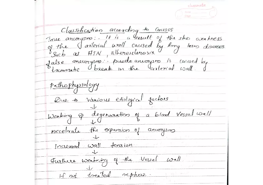 Aneurysm Lecture Note - Page 4