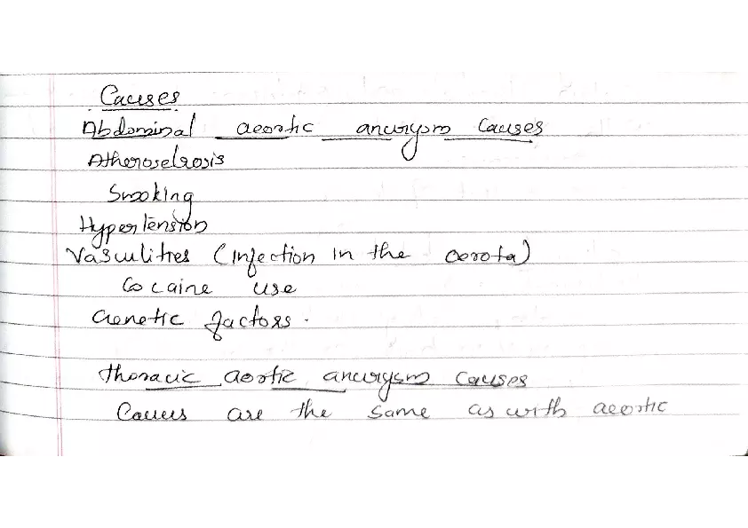 Aneurysm Lecture Note - Page 5