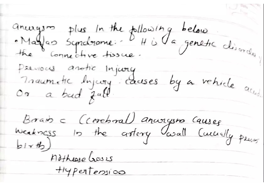 Aneurysm Lecture Note - Page 6