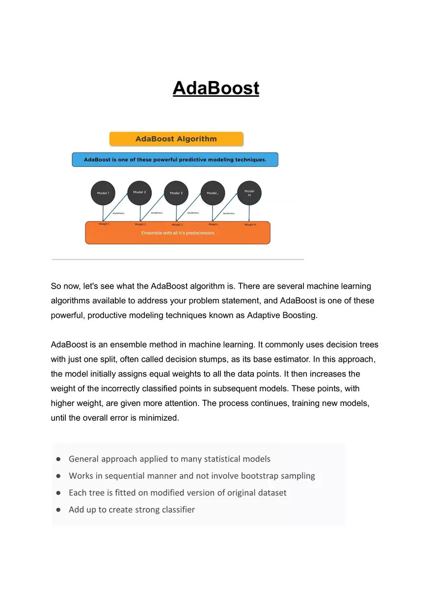 AdaBoost Algorithm - Page 1