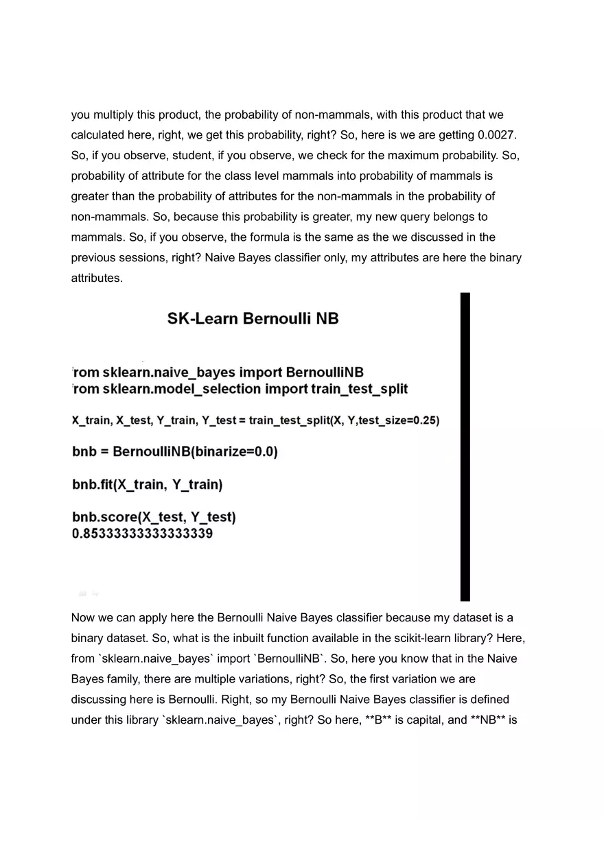 Bernoulli Naive Baye - Page 3