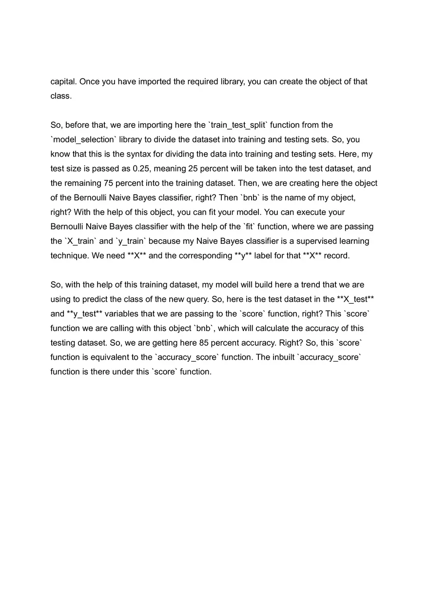 Bernoulli Naive Baye - Page 4