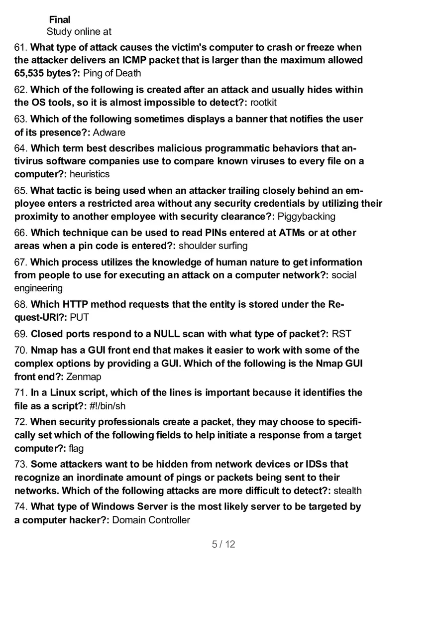 Test Final Computer Science - Page 7
