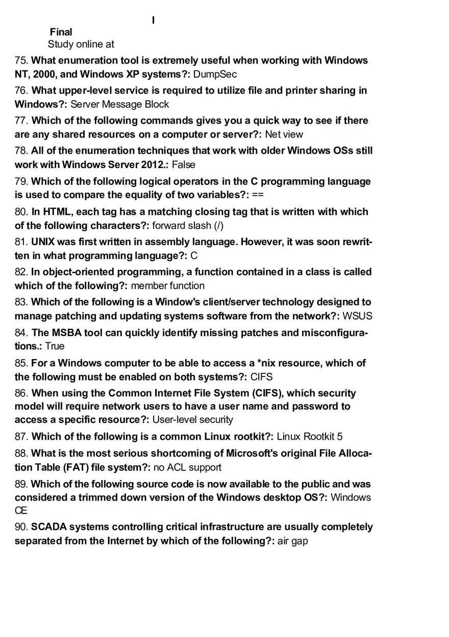 Test Final Computer Science - Page 8