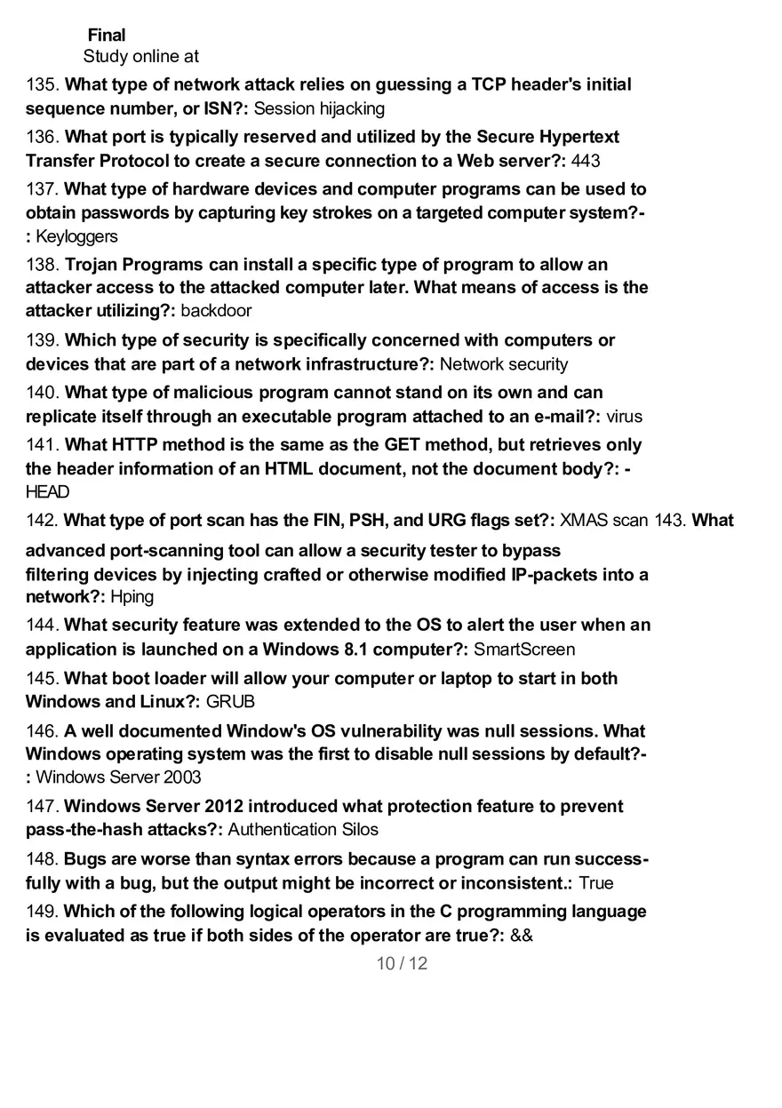 Test Final Computer Science - Page 12