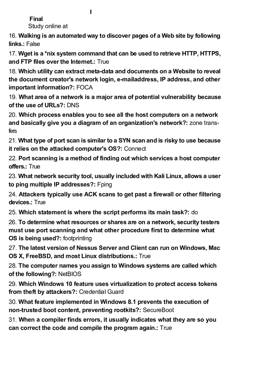 Test Final Computer Science - Page 2