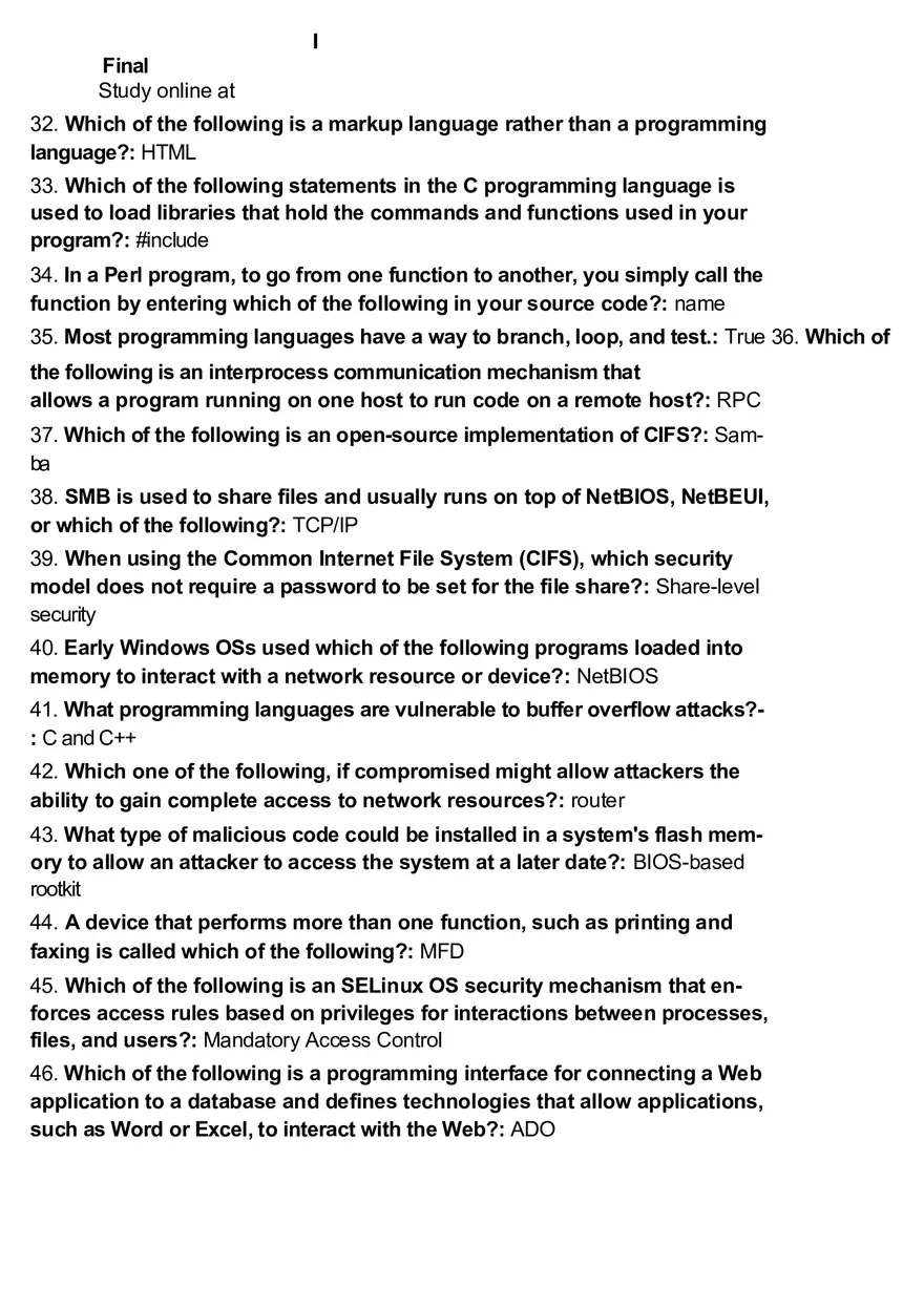 Test Final Computer Science - Page 5