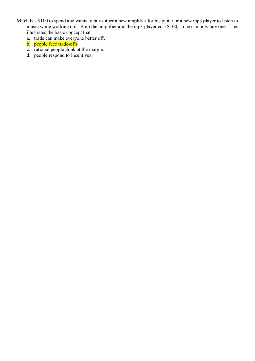 Microeconomics Answer Key - Page 5