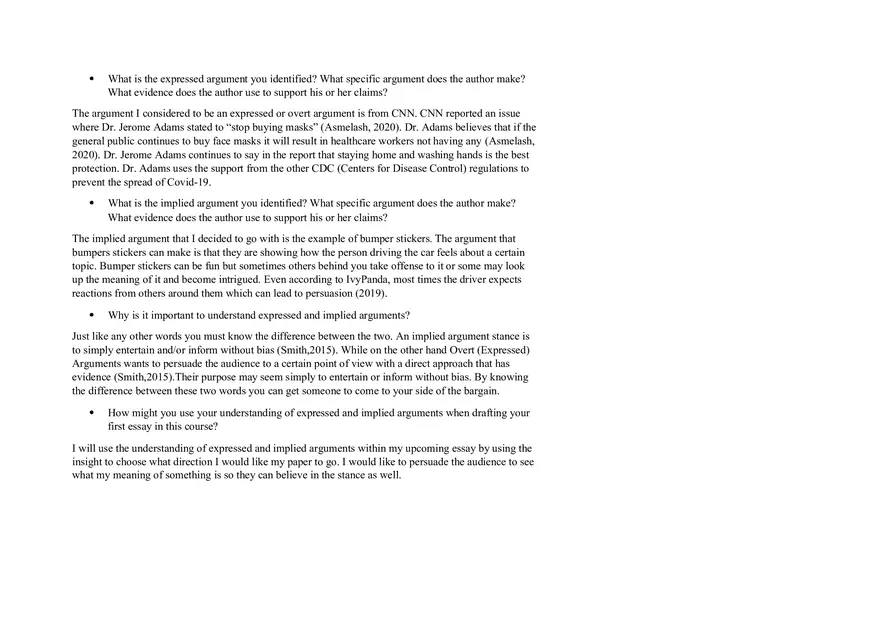 Expressed Argument - Page 1