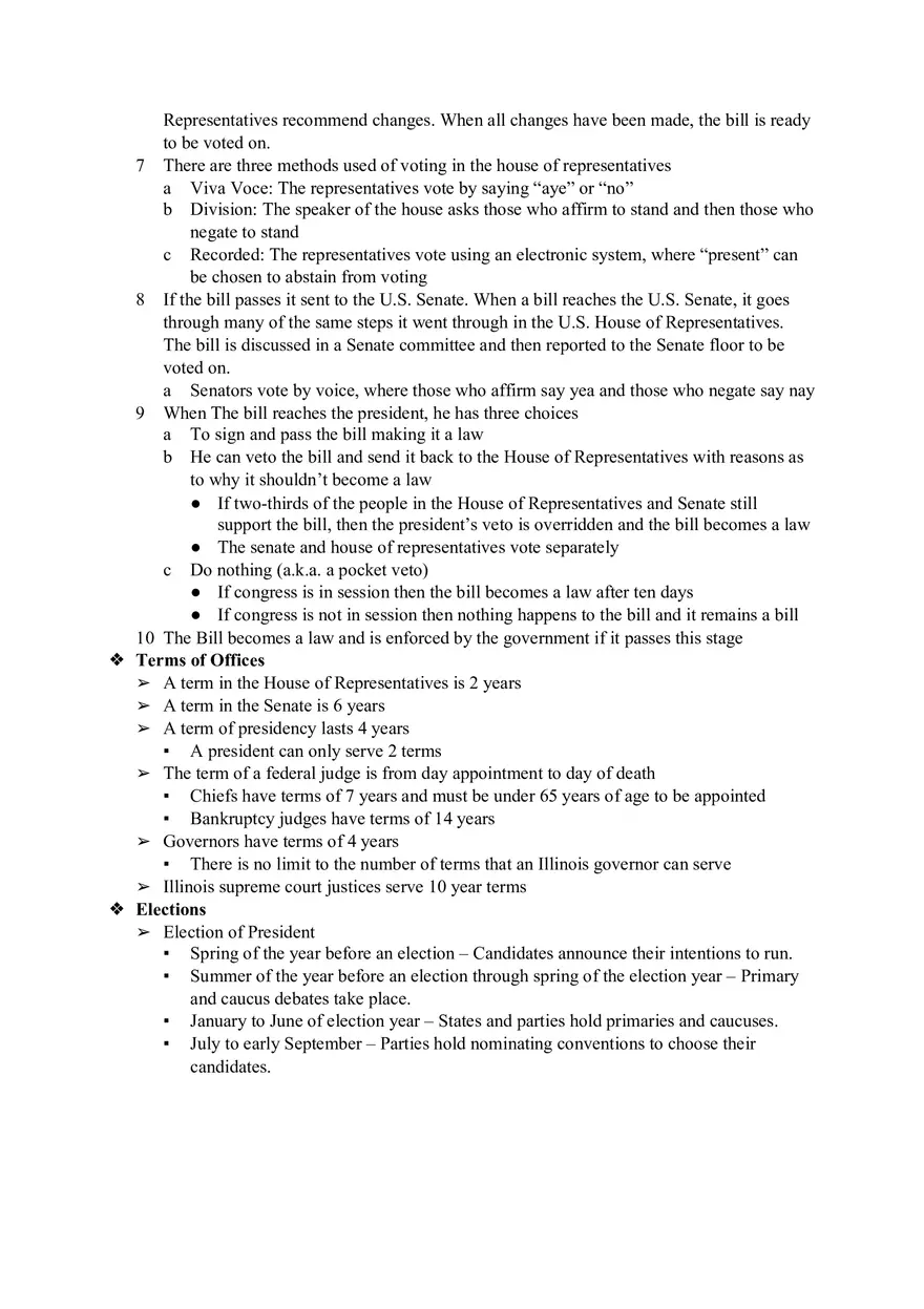 US Constitution Study Guide - Page 7