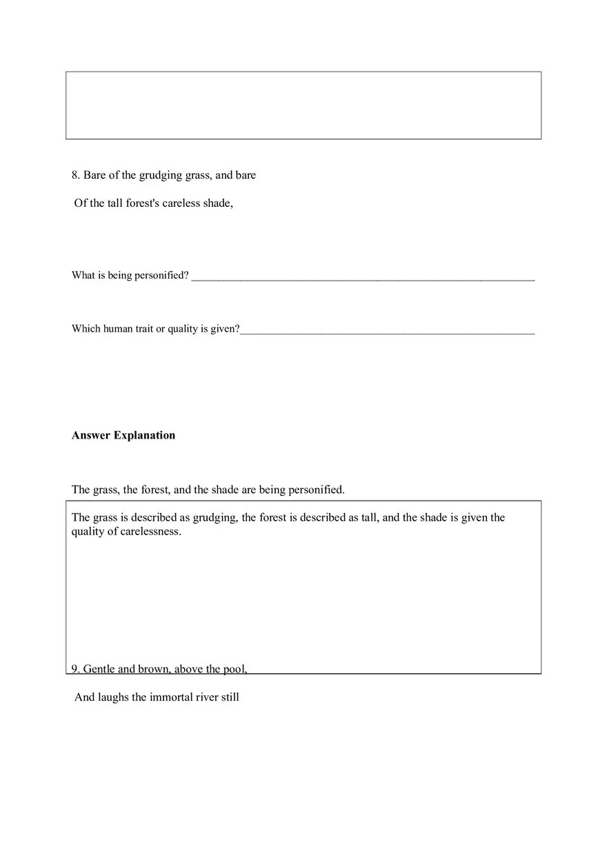 Personification Worksheet 7 - Page 7