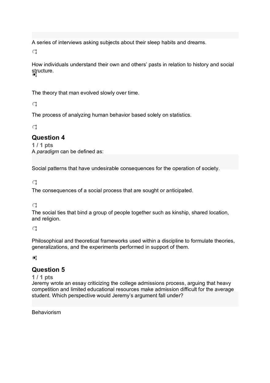 Sociology Chapter 1 iRAT - Page 2