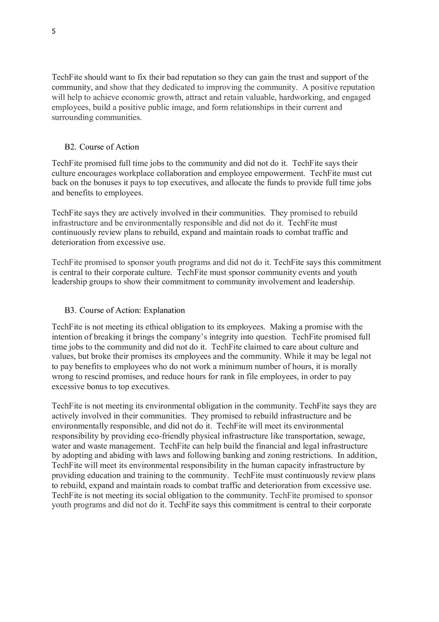 Organizational Ethics and Corporate Social Responsibility - Page 5