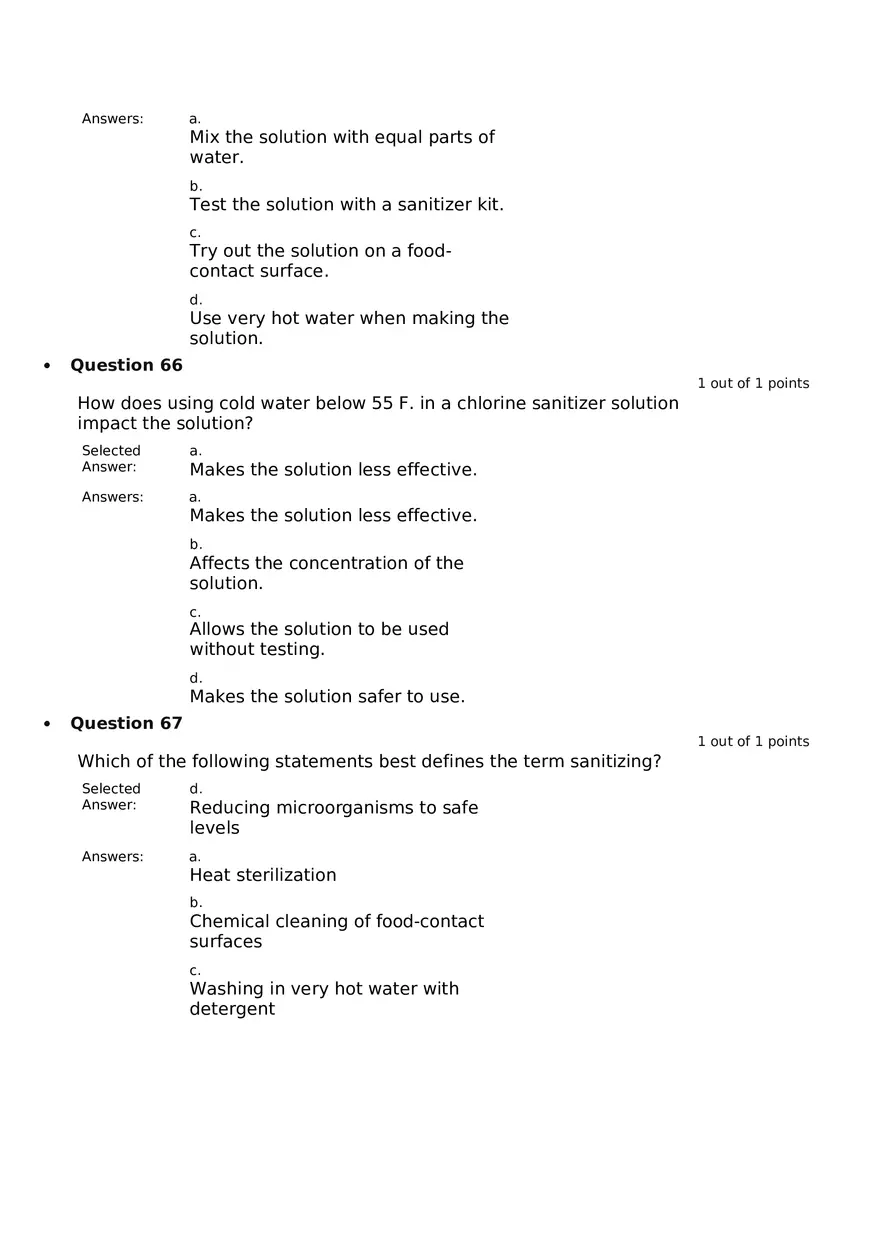 Servsafe Practice Exam Part 14 - Page 3