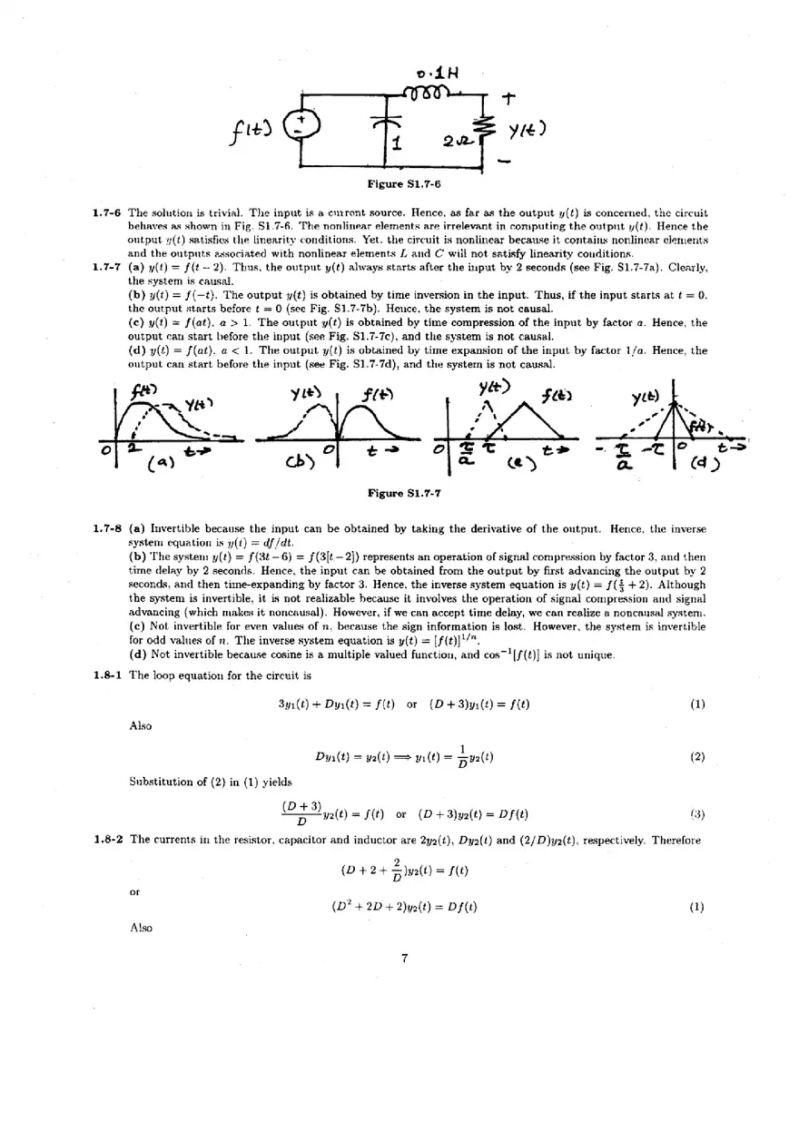 Signal Processing and Linear Systems Solution Ch.1 - Page 7