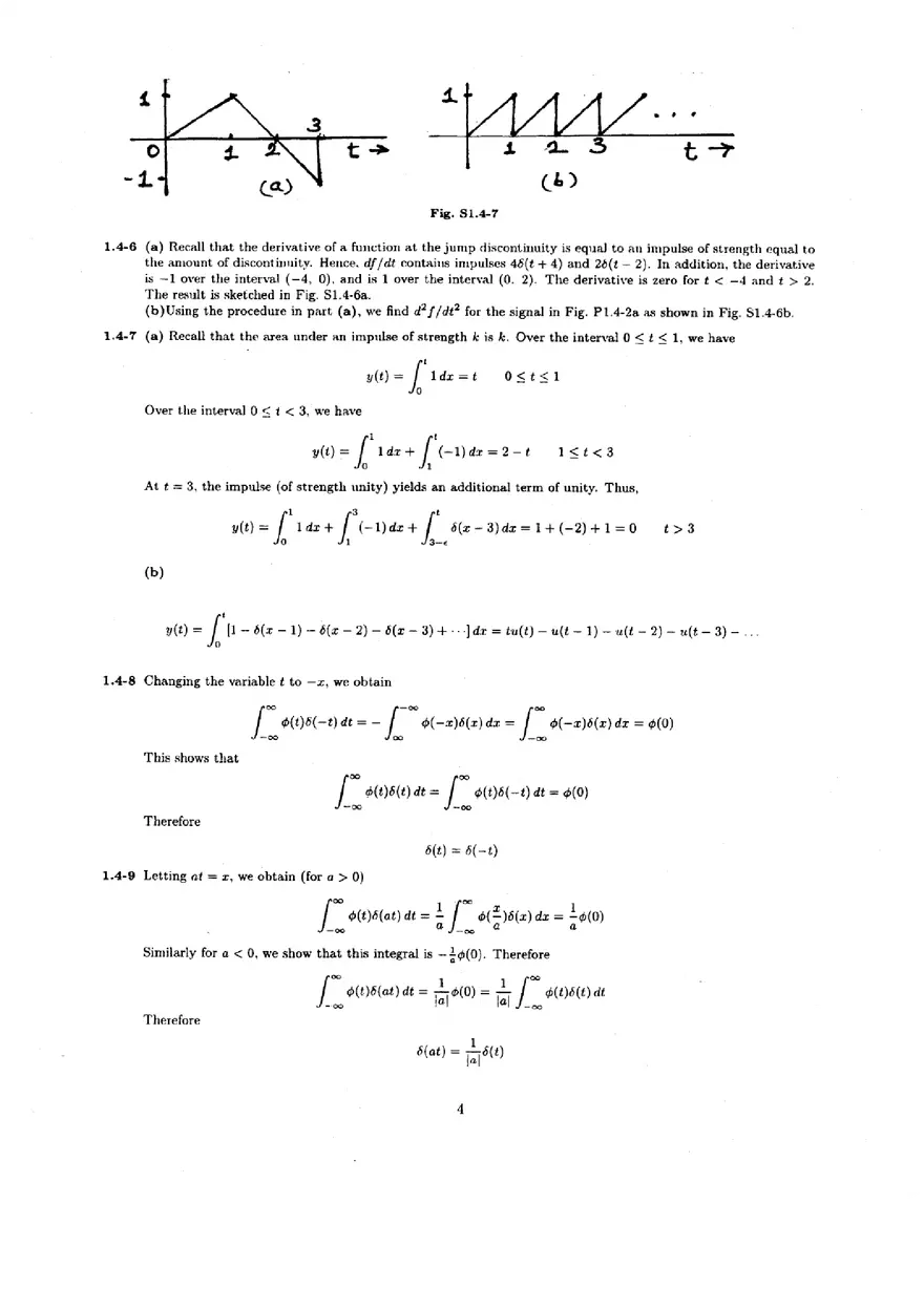 Signal Processing and Linear Systems Solution Ch.1 - Page 4