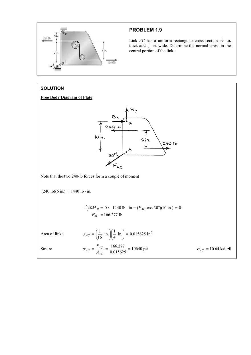 Ch.1 Problem 1.9 Solution - Page 1