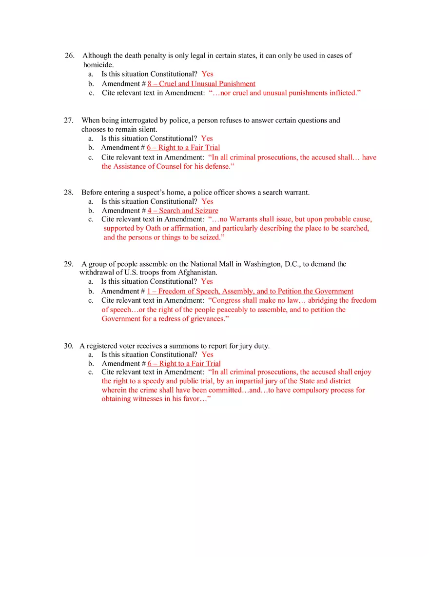 Bill of Rights Scavenger Hunt - Page 6