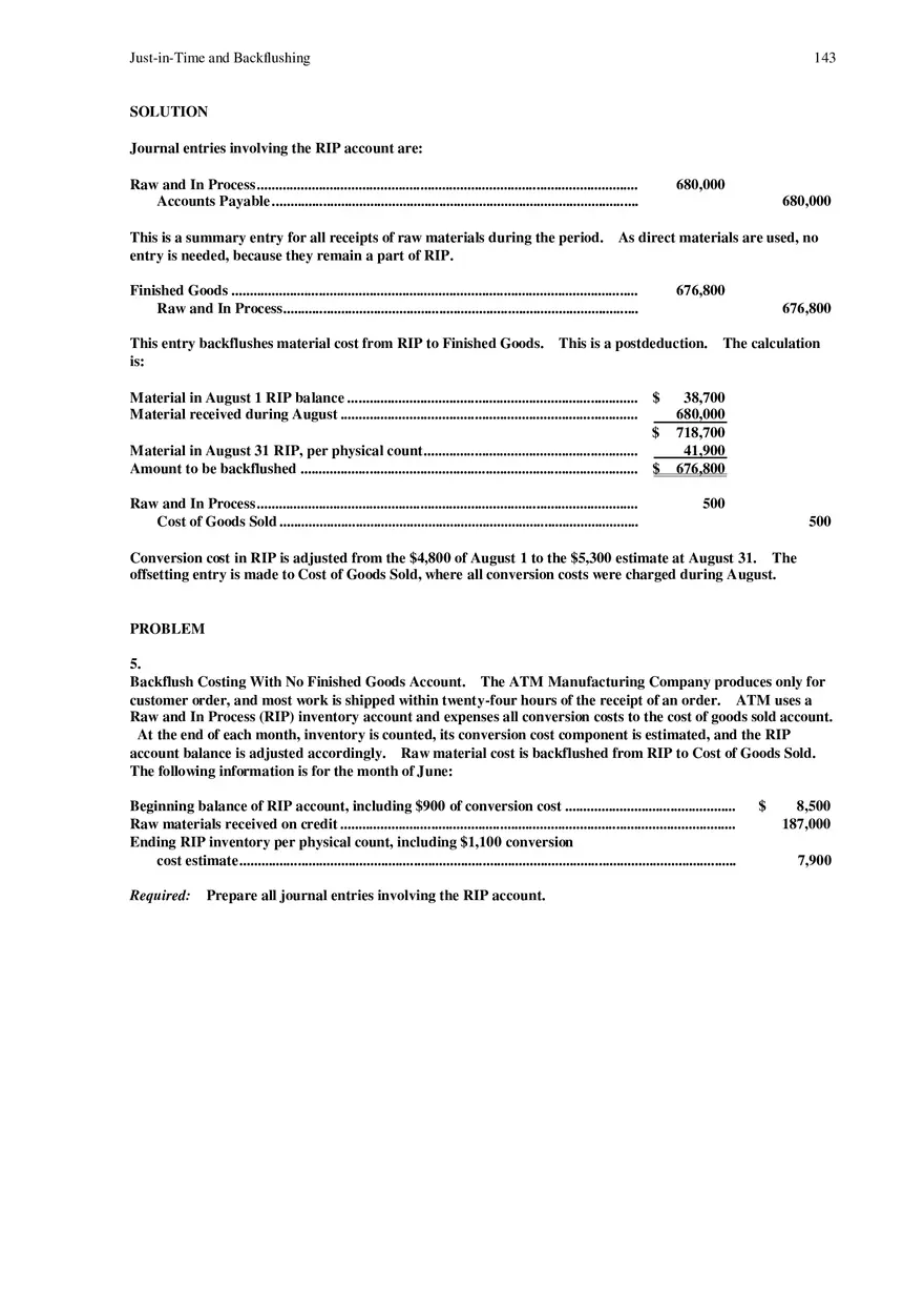 Just-in-Time and Backflushing - Page 12