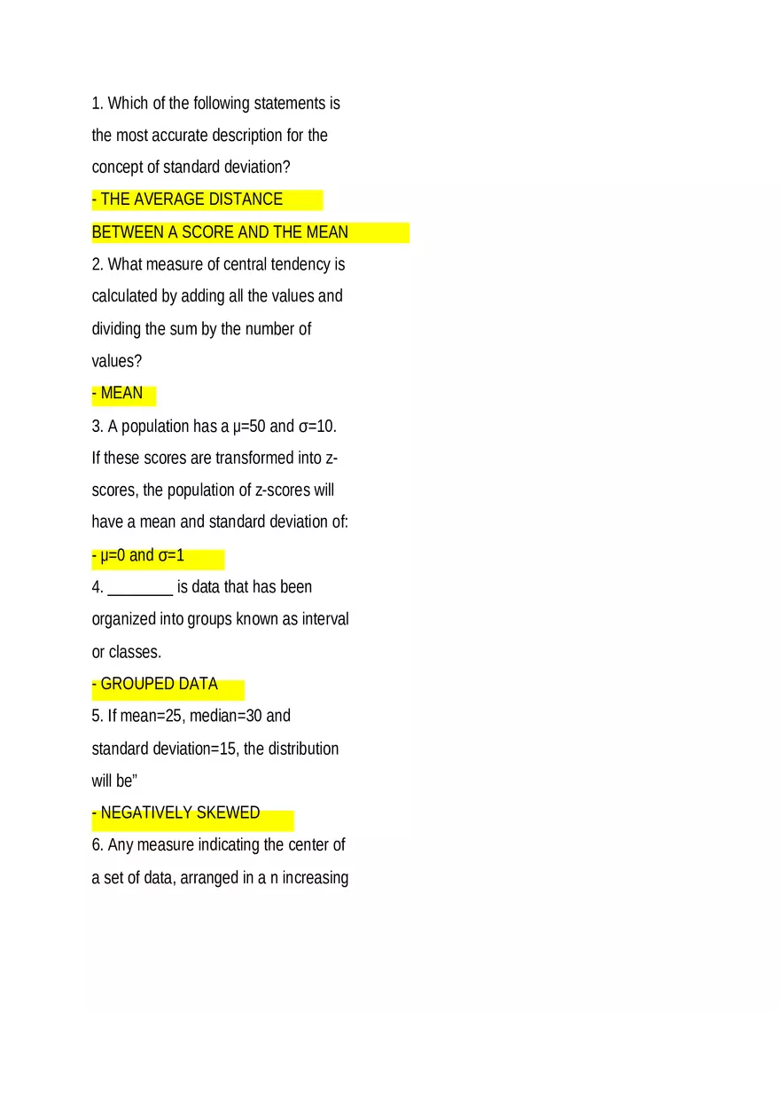 Which of the Following Statements is Most Accurate - Page 1