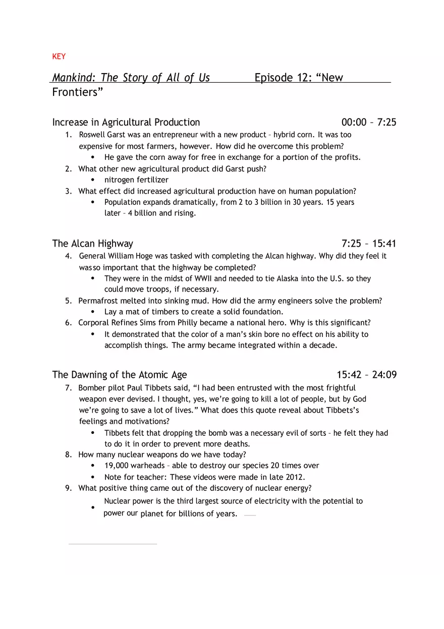 The Story of All of Us Episode 12 New Fromtiers - Page 1