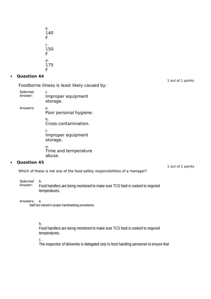Servsafe Practice Exam Part 2 - Page 8