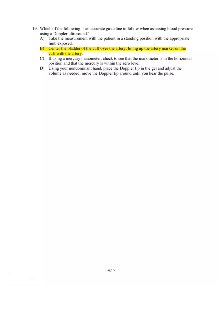 Vital Signs Questions - Page 5