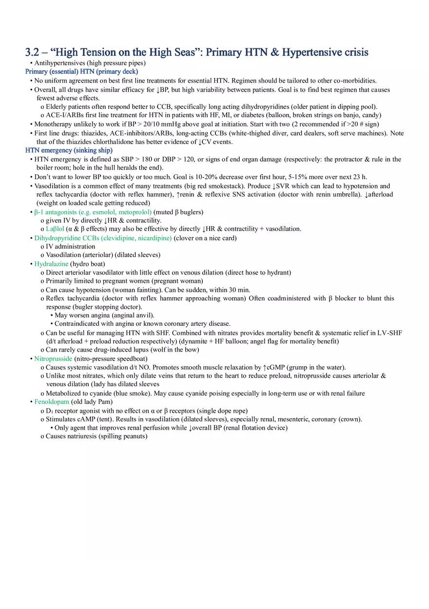 Circulatory (CV & Renal) - Page 4
