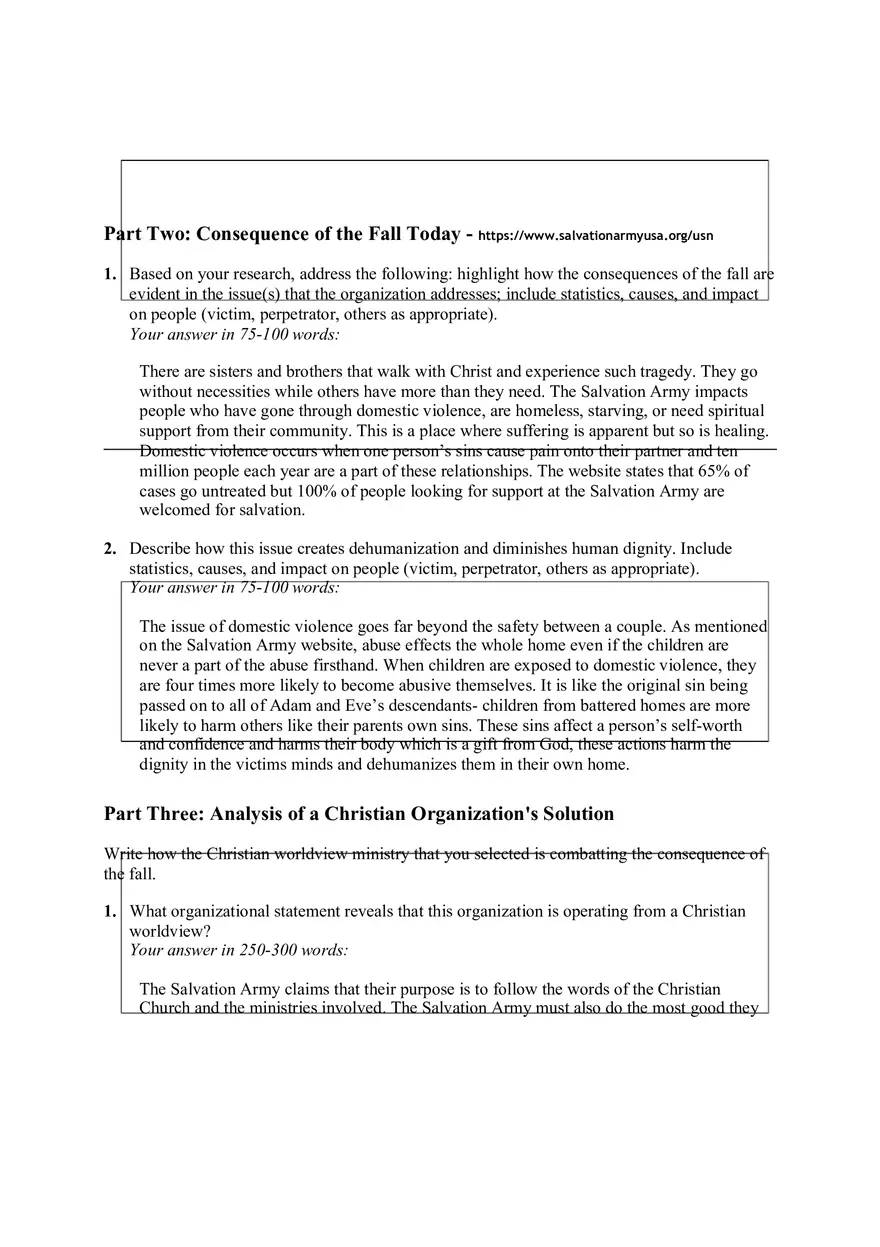 Consequences of the Fall and Contemporary Response - Page 4
