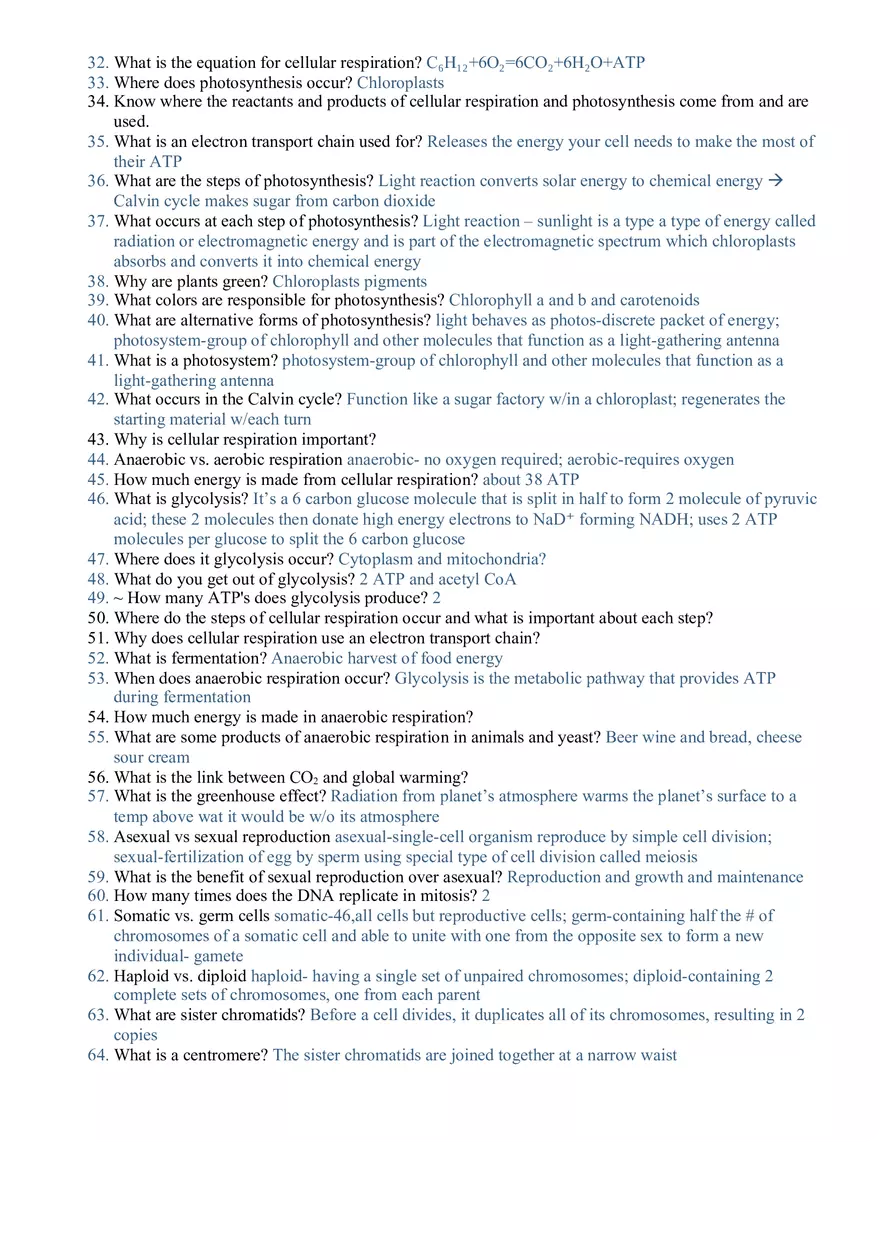 Biology Review Module Chapters 5 8 - Page 2