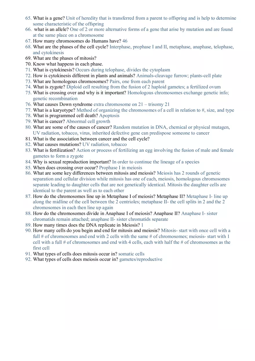 Biology Review Module Chapters 5 8 - Page 3