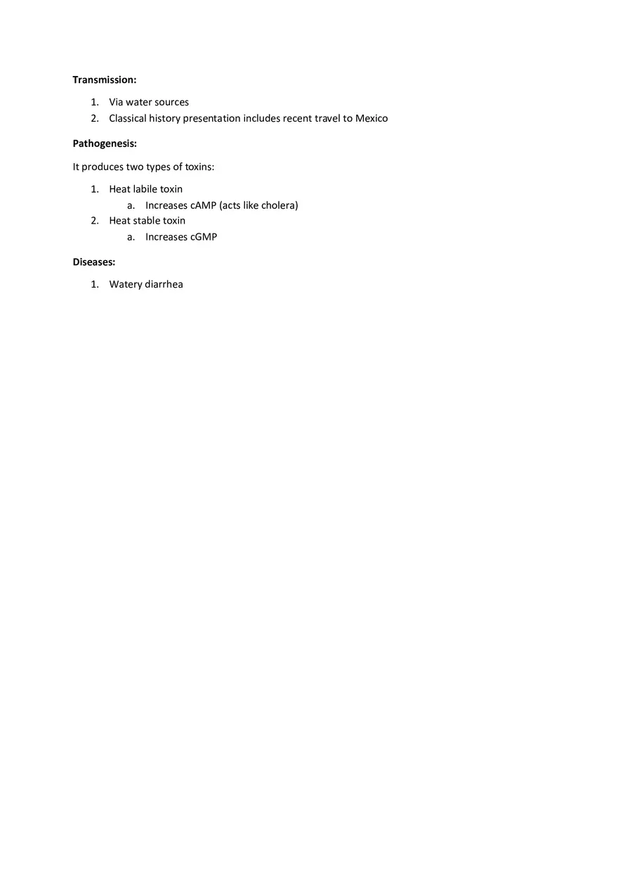 E.Coli (-) Biology Notes - Page 2