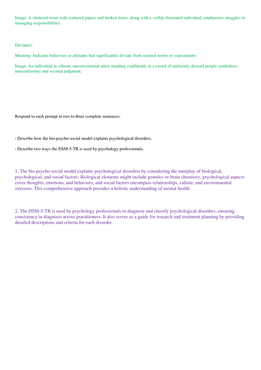 Psychology: Using the DSM - Page 3