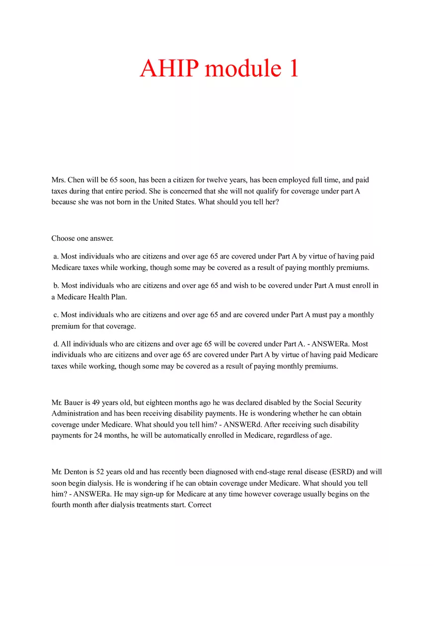 Mrs Chen Will Be 65 Soon - Page 1