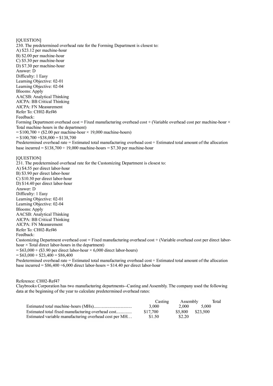Ch2, Job-Order Costing Calculating Unit Product Costs Part 14 - Page 2