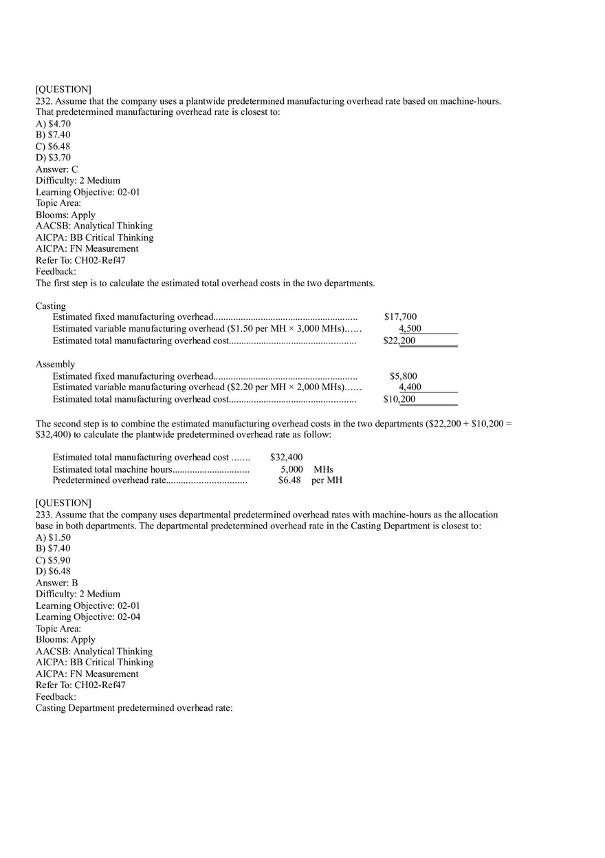 Ch2, Job-Order Costing Calculating Unit Product Costs Part 14 - Page 3