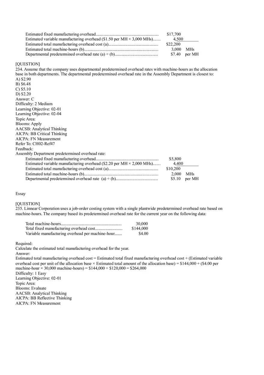 Ch2, Job-Order Costing Calculating Unit Product Costs Part 14 - Page 4