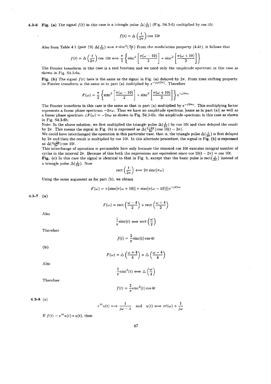 Signal Processing and Linear Systems Solution Ch.4 - Page 18
