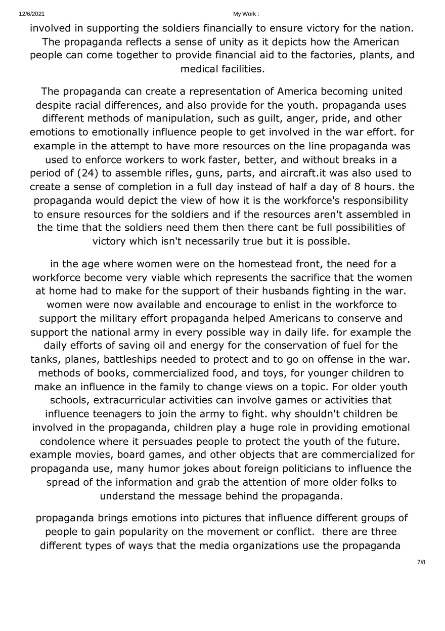 Why Did Governments Use Propaganda in World War II - Page 7