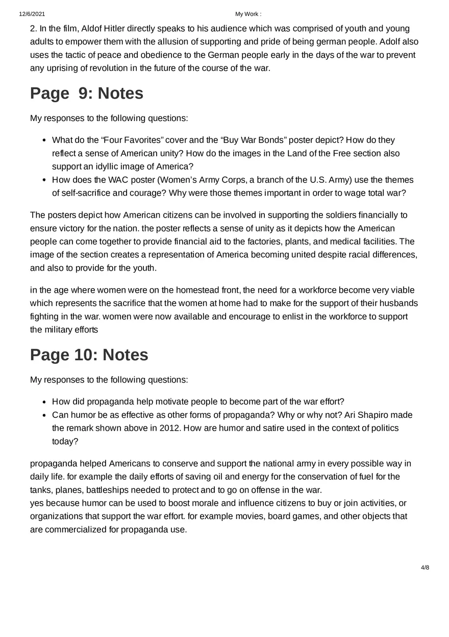 Why Did Governments Use Propaganda in World War II - Page 4