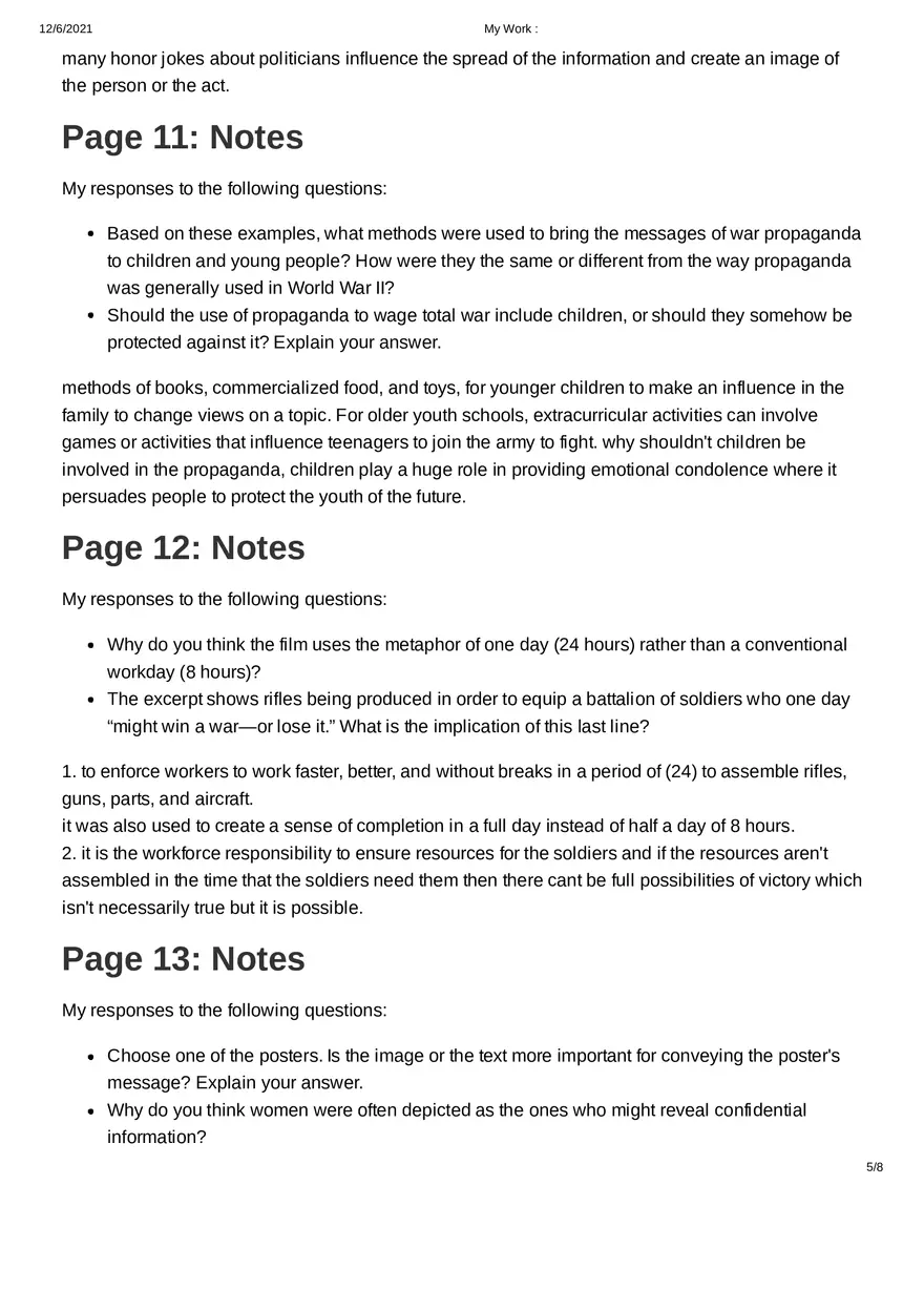 Why Did Governments Use Propaganda in World War II - Page 5