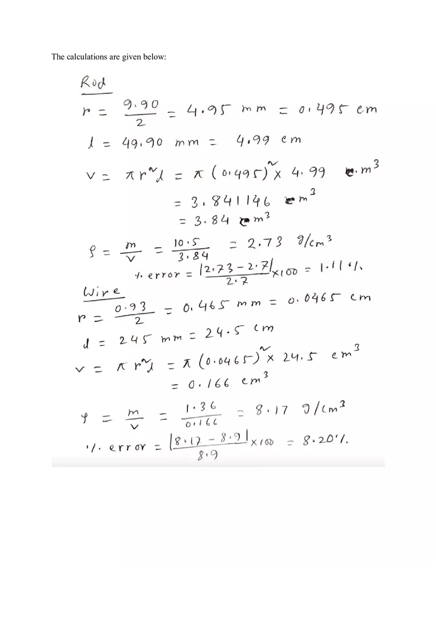 Laboratory Report Measurement Instruments (Mass, Volume, and Density) - Page 4