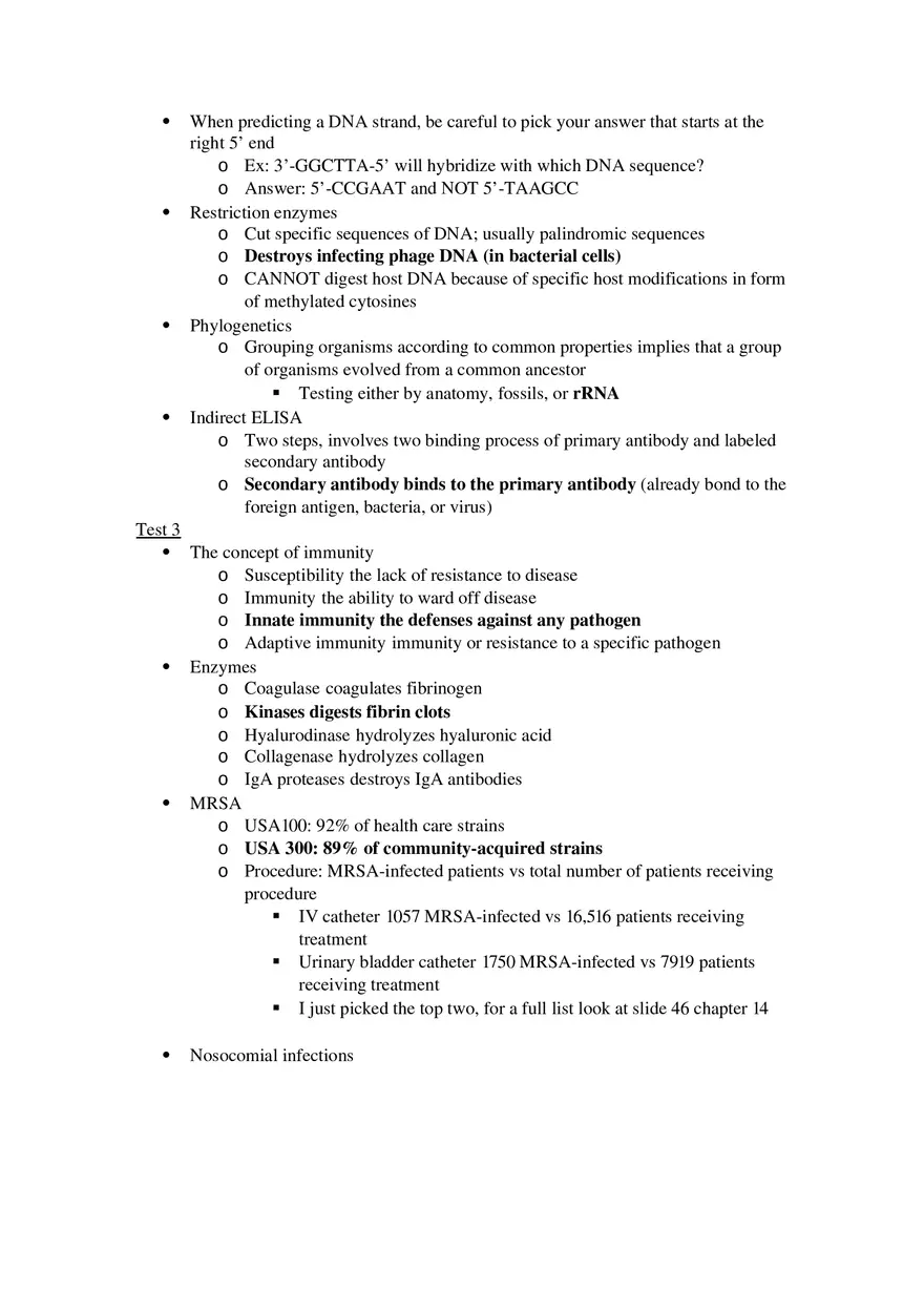 Microbiology Final Exam Study Guide - Page 8