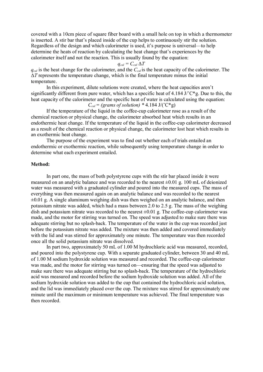 Lab 4 Heat Reactions - Page 2