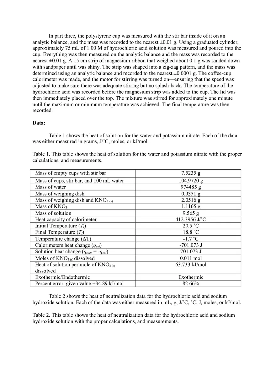 Lab 4 Heat Reactions - Page 3