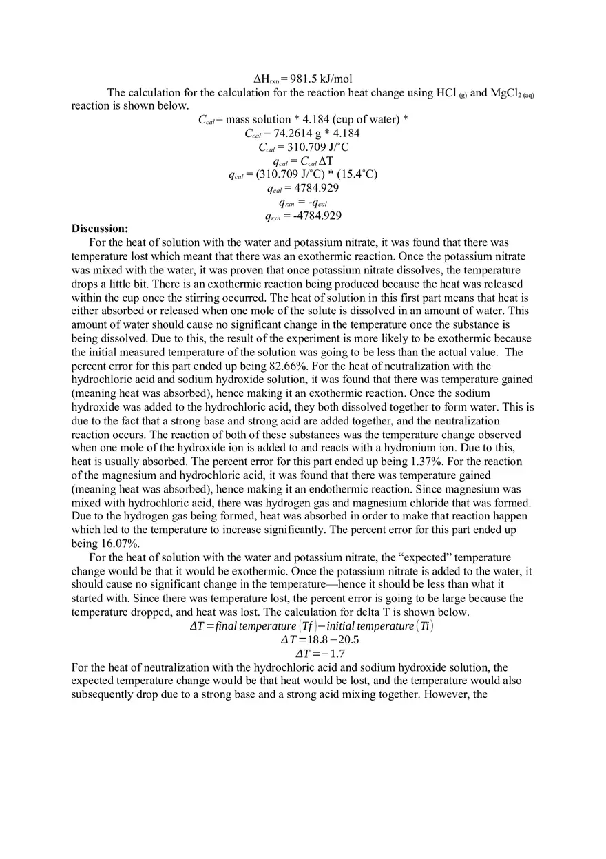 Lab 4 Heat Reactions - Page 5
